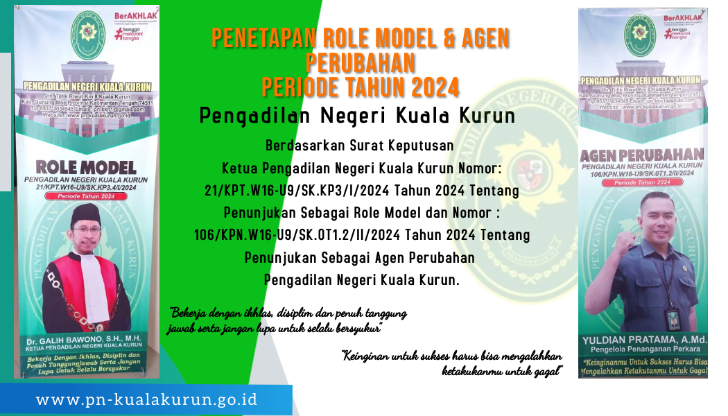 Role Model & Agen Perubahan Periode Tahun 2024